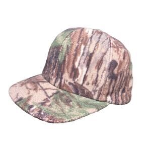Vintage Realtree Fleece Hat Mens Size Large Tre Bark Camo Ear Flap USA